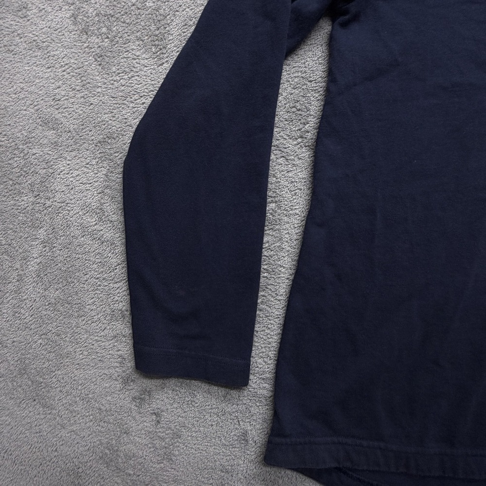 Nike Hoodie Mens Large Navy Blue‎ Cotton Jersey Pullover Long Sleeve 807249-451 - Picture 5 of 10